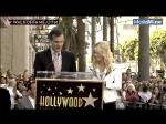 Shakira receives her Star on The Hollywood Walk of Fame. Leron Gubler is the emcee with guest speaker Eric Garcetti.